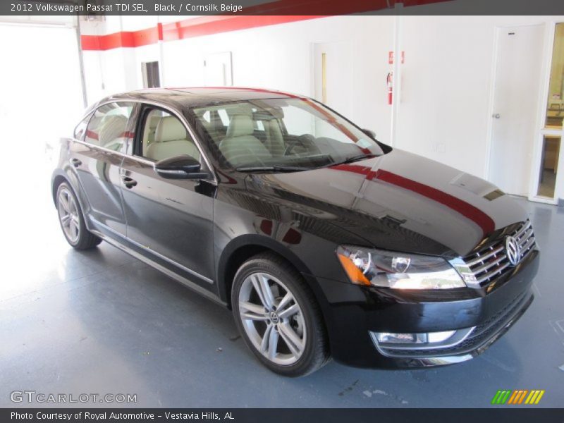 Black / Cornsilk Beige 2012 Volkswagen Passat TDI SEL