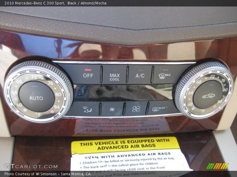 Black / Almond/Mocha 2010 Mercedes-Benz C 300 Sport