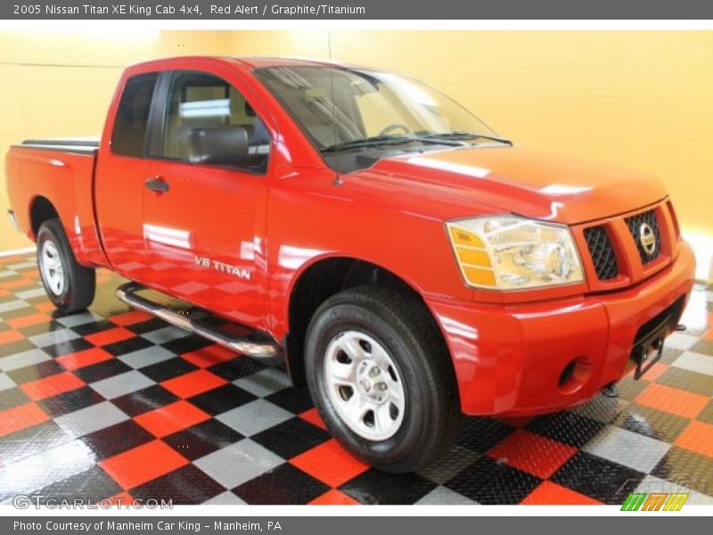 Red Alert / Graphite/Titanium 2005 Nissan Titan XE King Cab 4x4