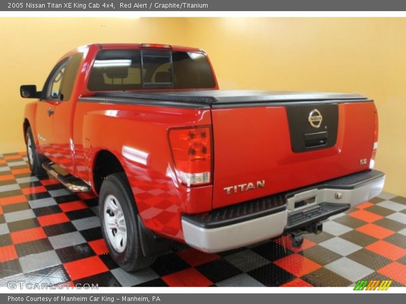 Red Alert / Graphite/Titanium 2005 Nissan Titan XE King Cab 4x4