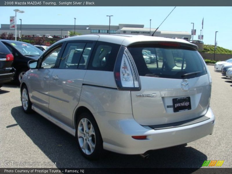 Sunlight Silver / Black 2008 Mazda MAZDA5 Touring