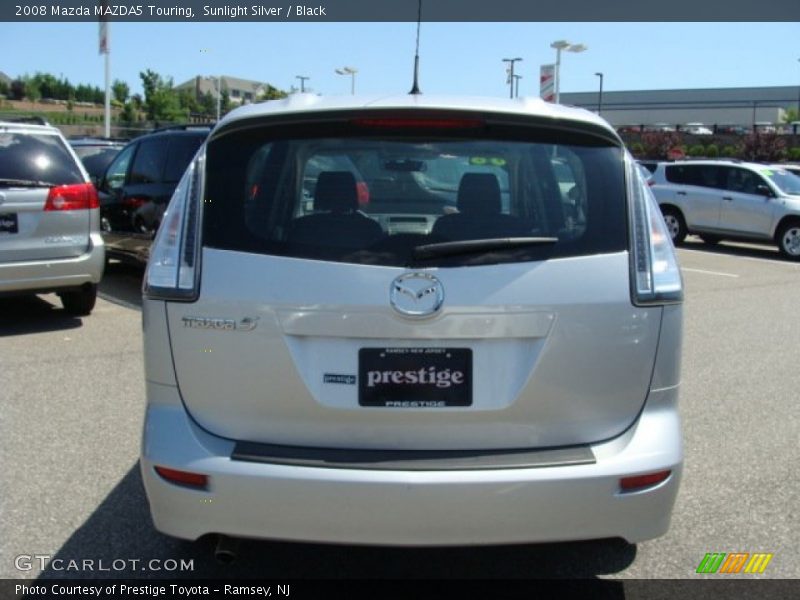 Sunlight Silver / Black 2008 Mazda MAZDA5 Touring