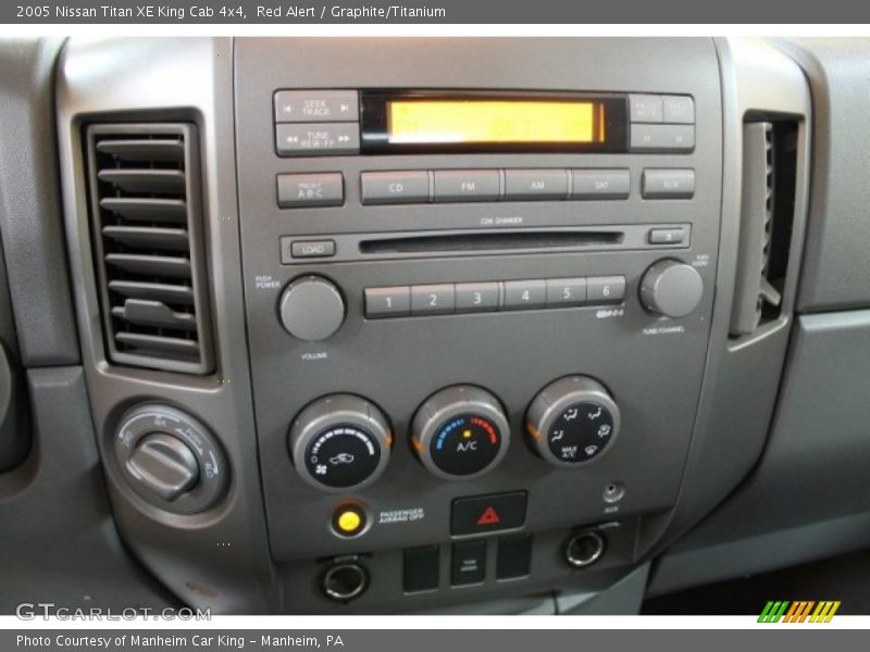 Controls of 2005 Titan XE King Cab 4x4