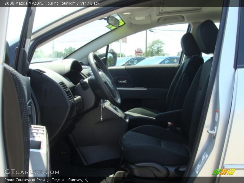 Sunlight Silver / Black 2008 Mazda MAZDA5 Touring
