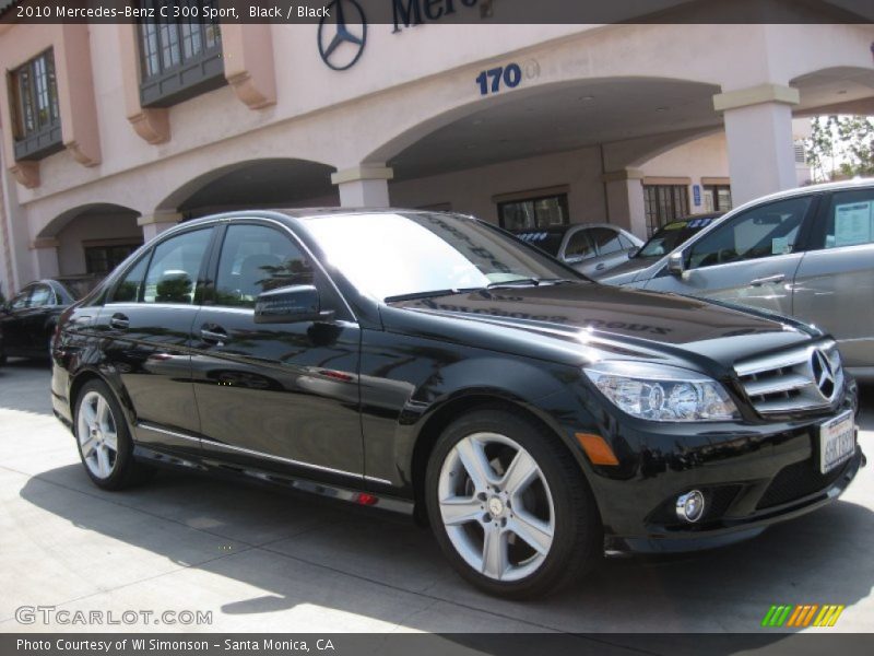 Black / Black 2010 Mercedes-Benz C 300 Sport