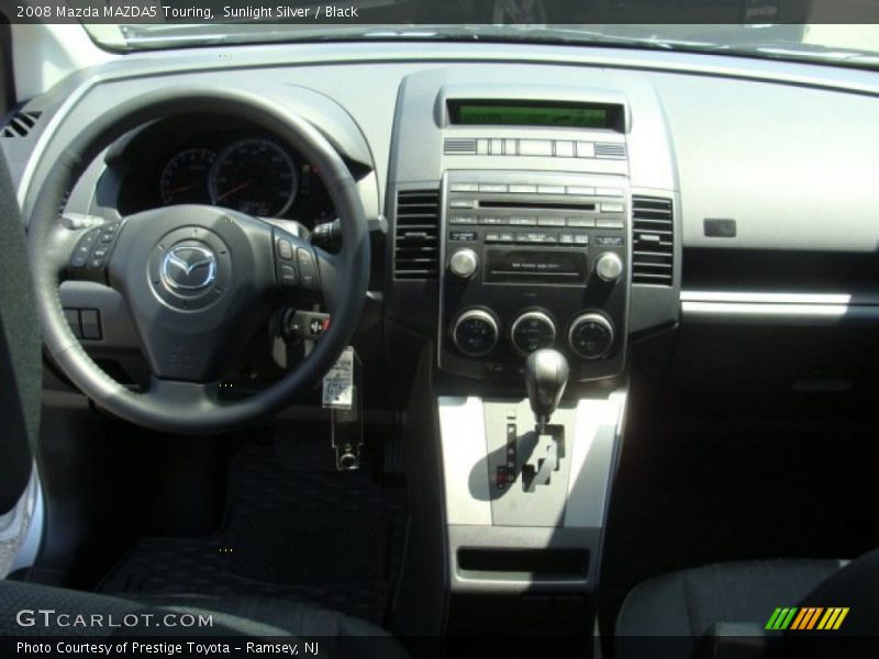 Sunlight Silver / Black 2008 Mazda MAZDA5 Touring