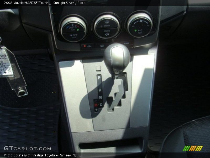 Sunlight Silver / Black 2008 Mazda MAZDA5 Touring