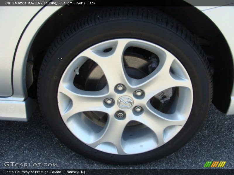 Sunlight Silver / Black 2008 Mazda MAZDA5 Touring