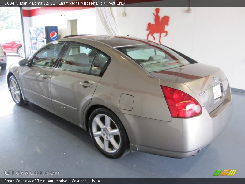 Champagne Mist Metallic / Frost Gray 2004 Nissan Maxima 3.5 SE