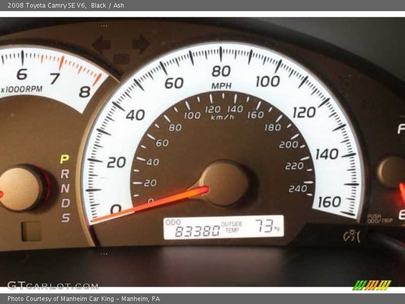 Black / Ash 2008 Toyota Camry SE V6