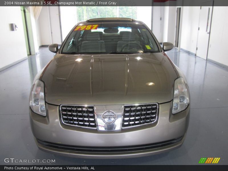 Champagne Mist Metallic / Frost Gray 2004 Nissan Maxima 3.5 SE