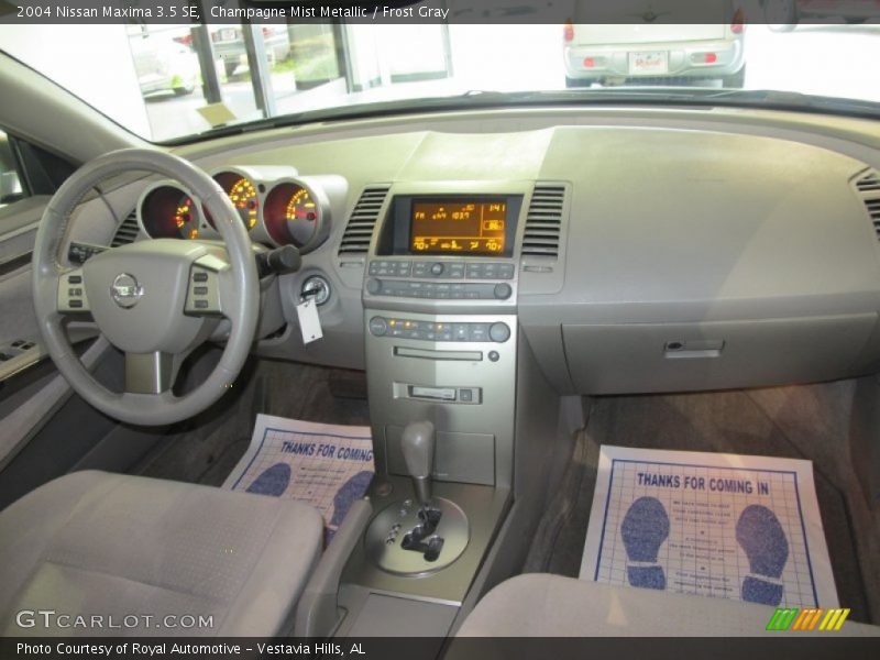Champagne Mist Metallic / Frost Gray 2004 Nissan Maxima 3.5 SE