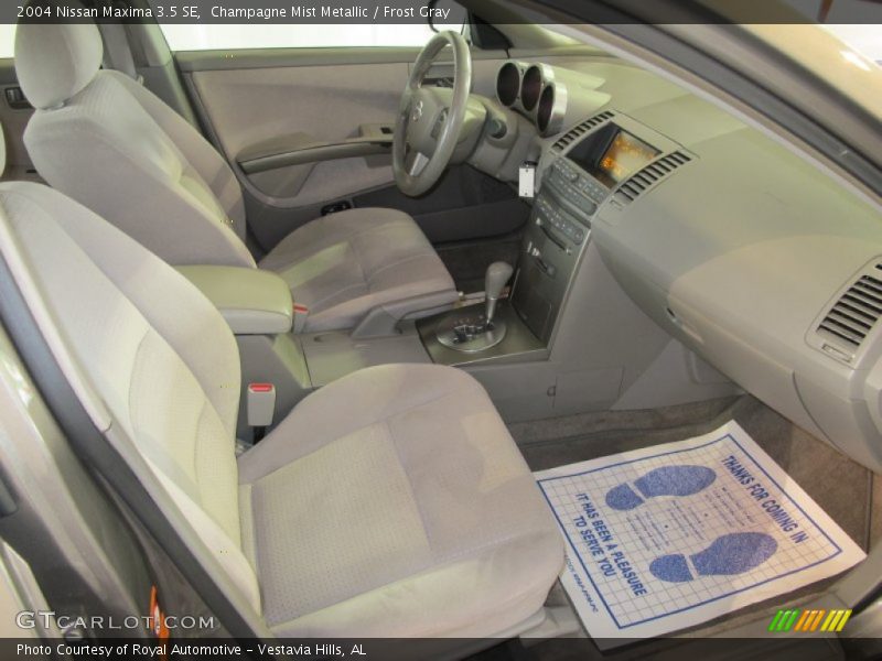 Champagne Mist Metallic / Frost Gray 2004 Nissan Maxima 3.5 SE