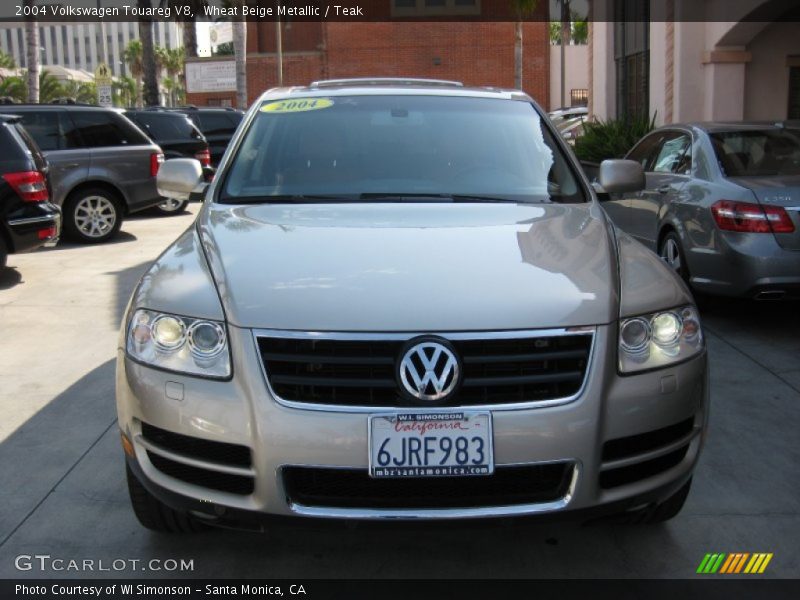 Wheat Beige Metallic / Teak 2004 Volkswagen Touareg V8