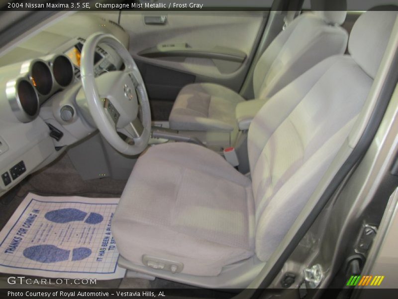 Champagne Mist Metallic / Frost Gray 2004 Nissan Maxima 3.5 SE