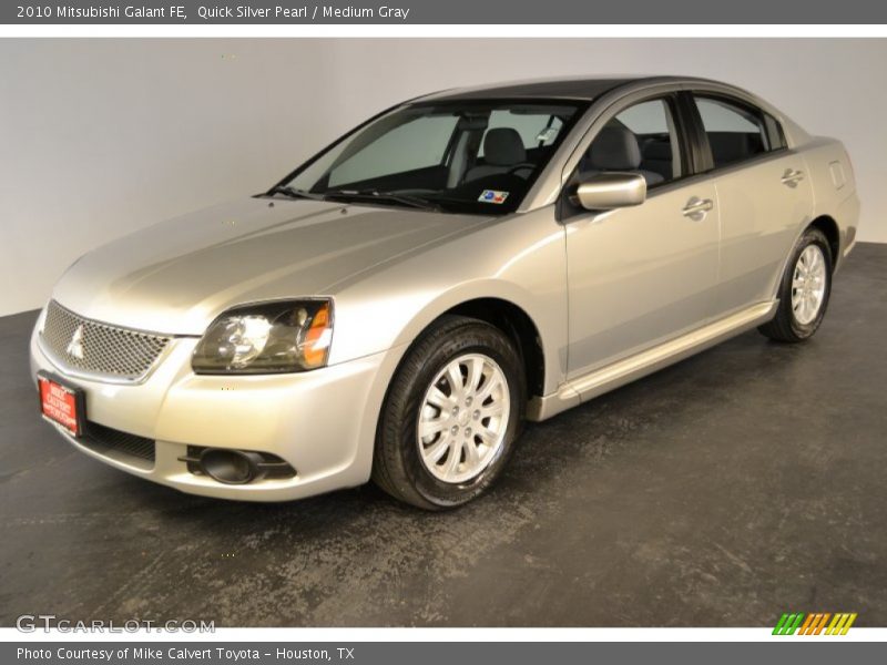 Quick Silver Pearl / Medium Gray 2010 Mitsubishi Galant FE