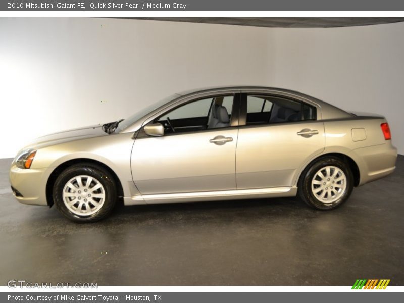 Quick Silver Pearl / Medium Gray 2010 Mitsubishi Galant FE