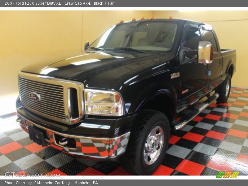 Black / Tan 2007 Ford F250 Super Duty XLT Crew Cab 4x4
