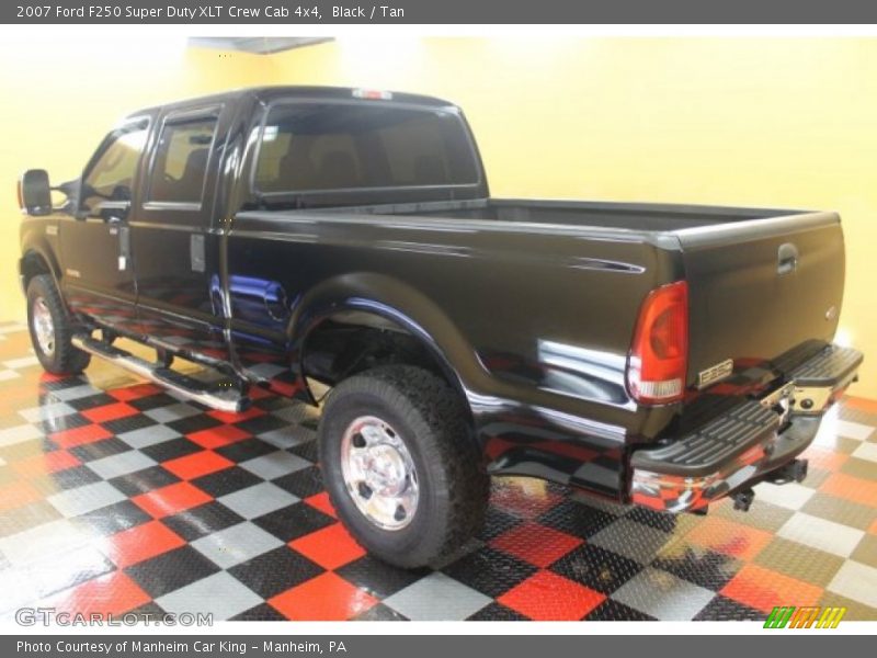 Black / Tan 2007 Ford F250 Super Duty XLT Crew Cab 4x4