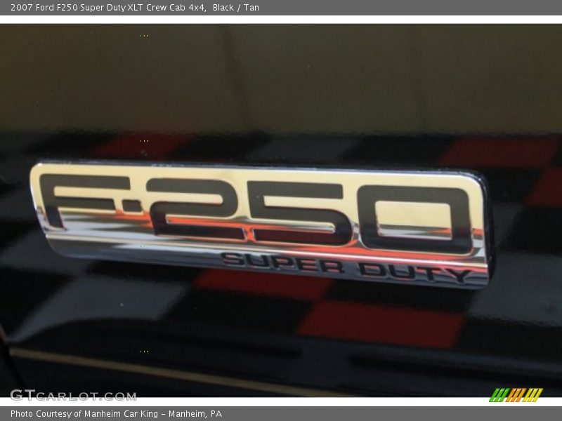 Black / Tan 2007 Ford F250 Super Duty XLT Crew Cab 4x4