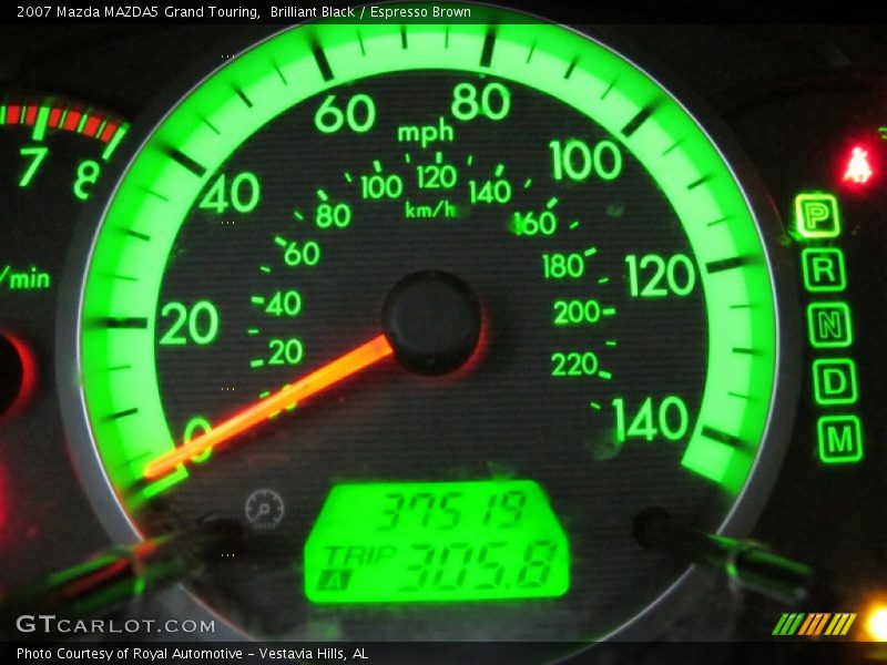 Brilliant Black / Espresso Brown 2007 Mazda MAZDA5 Grand Touring