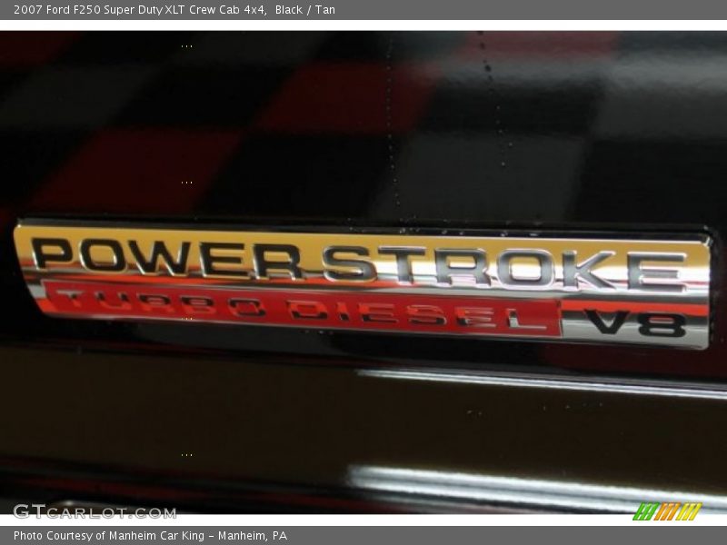 Black / Tan 2007 Ford F250 Super Duty XLT Crew Cab 4x4