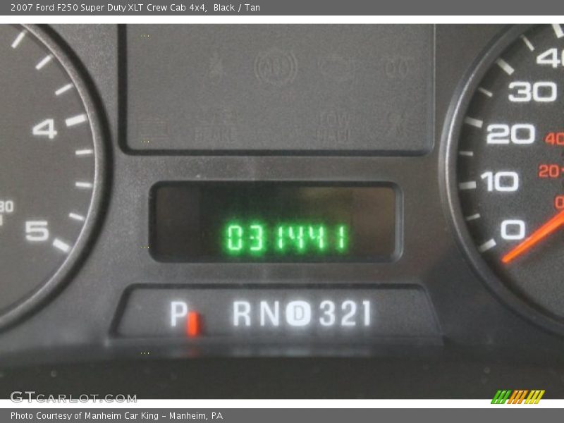 Black / Tan 2007 Ford F250 Super Duty XLT Crew Cab 4x4