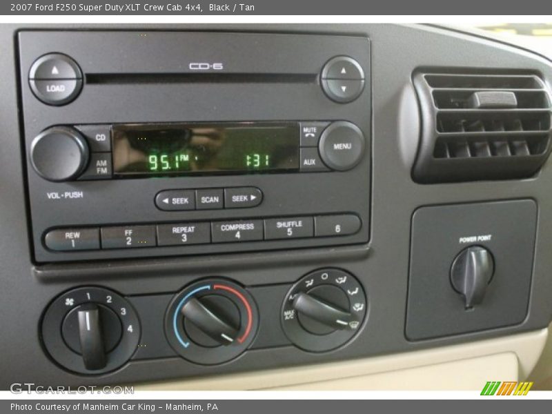 Black / Tan 2007 Ford F250 Super Duty XLT Crew Cab 4x4