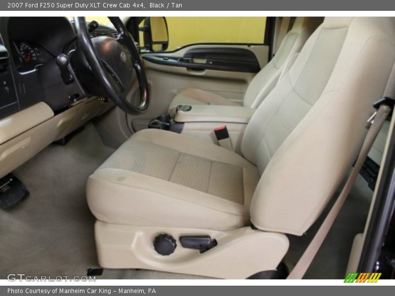 Black / Tan 2007 Ford F250 Super Duty XLT Crew Cab 4x4