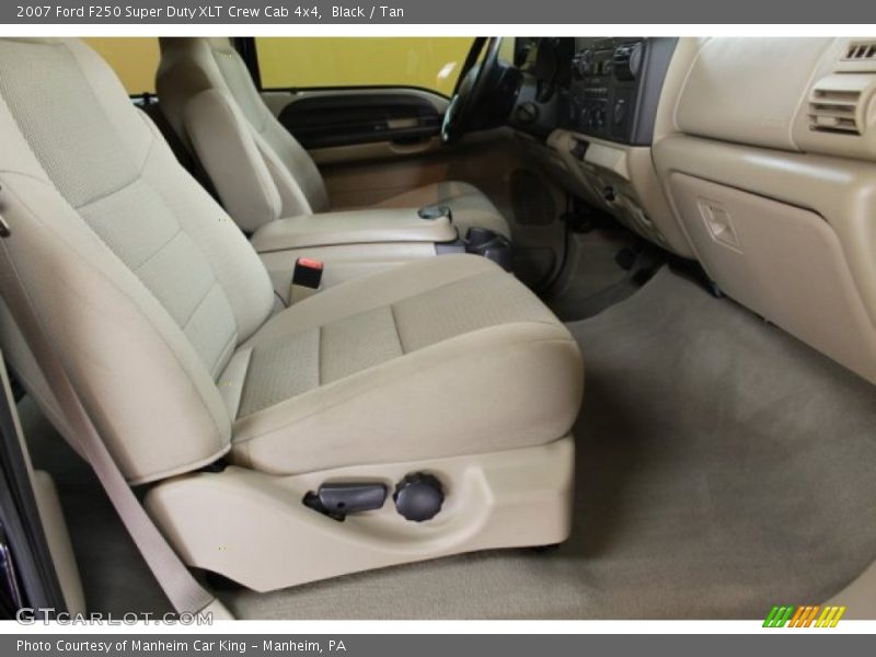 Black / Tan 2007 Ford F250 Super Duty XLT Crew Cab 4x4