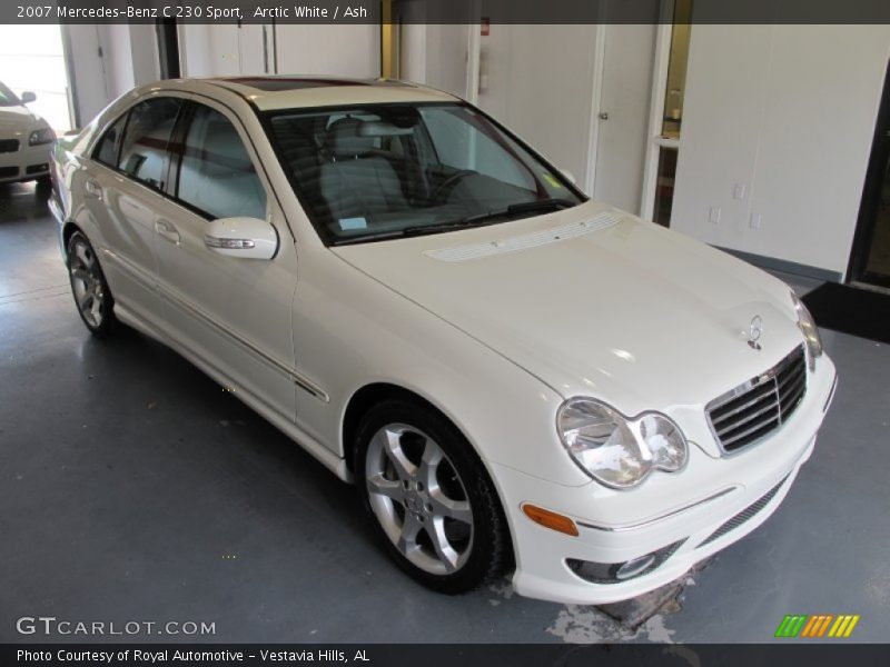 Arctic White / Ash 2007 Mercedes-Benz C 230 Sport