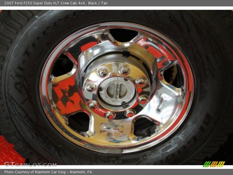 Black / Tan 2007 Ford F250 Super Duty XLT Crew Cab 4x4