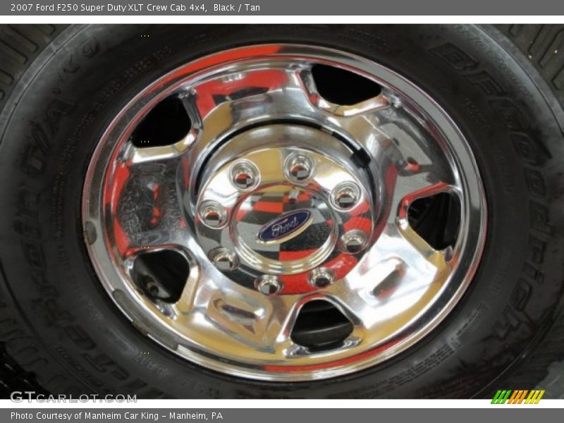 Black / Tan 2007 Ford F250 Super Duty XLT Crew Cab 4x4