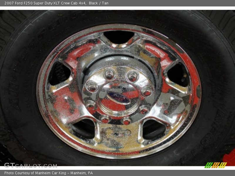 Black / Tan 2007 Ford F250 Super Duty XLT Crew Cab 4x4
