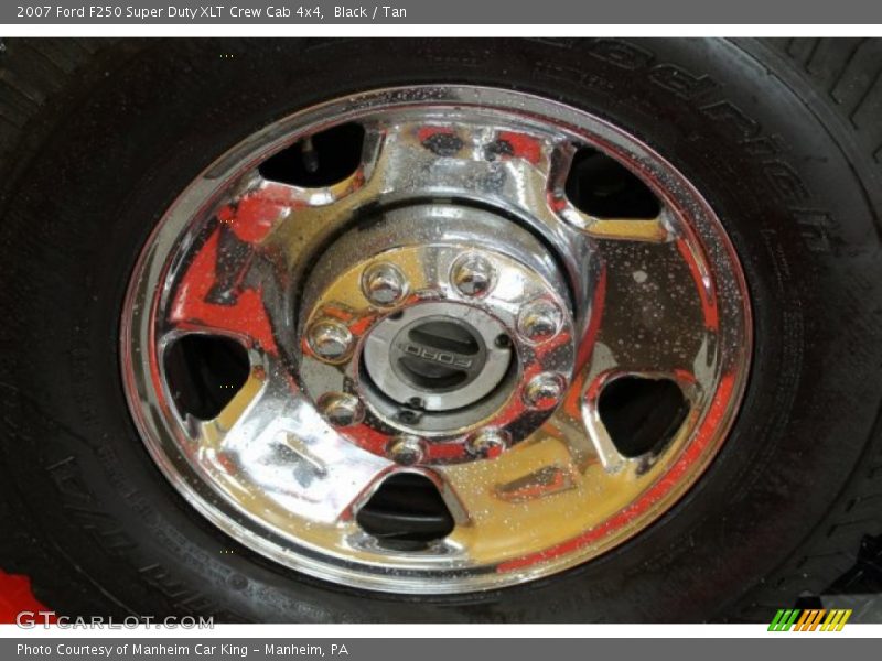 Black / Tan 2007 Ford F250 Super Duty XLT Crew Cab 4x4