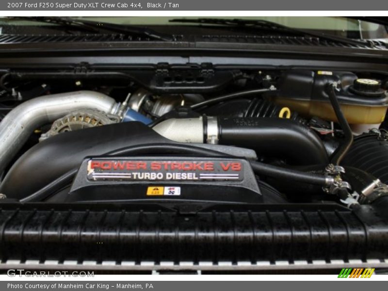 Black / Tan 2007 Ford F250 Super Duty XLT Crew Cab 4x4