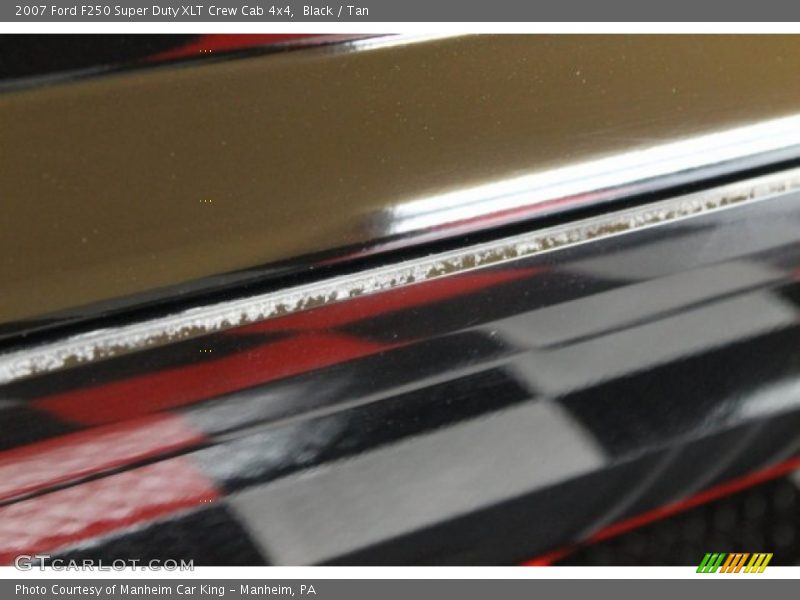 Black / Tan 2007 Ford F250 Super Duty XLT Crew Cab 4x4