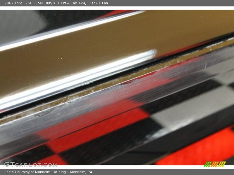 Black / Tan 2007 Ford F250 Super Duty XLT Crew Cab 4x4