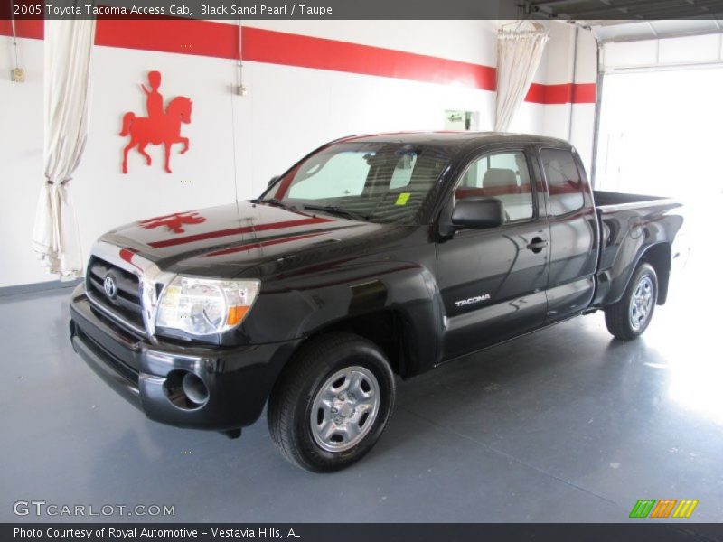 Black Sand Pearl / Taupe 2005 Toyota Tacoma Access Cab