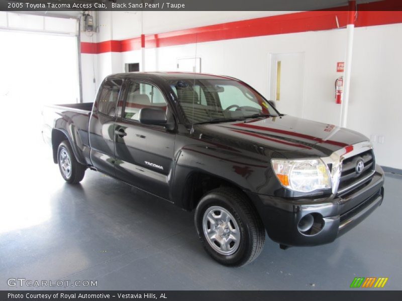 Black Sand Pearl / Taupe 2005 Toyota Tacoma Access Cab