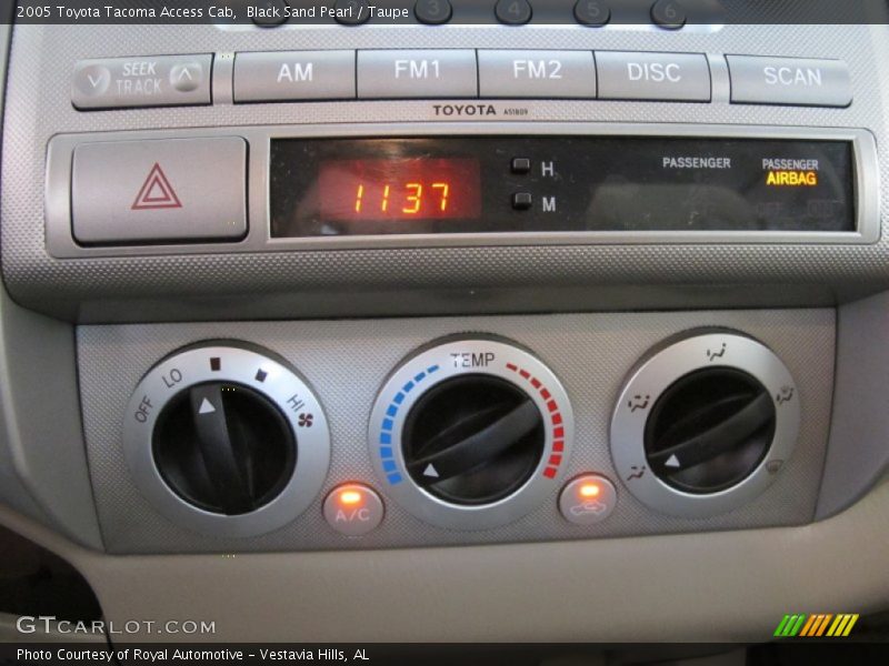 Black Sand Pearl / Taupe 2005 Toyota Tacoma Access Cab