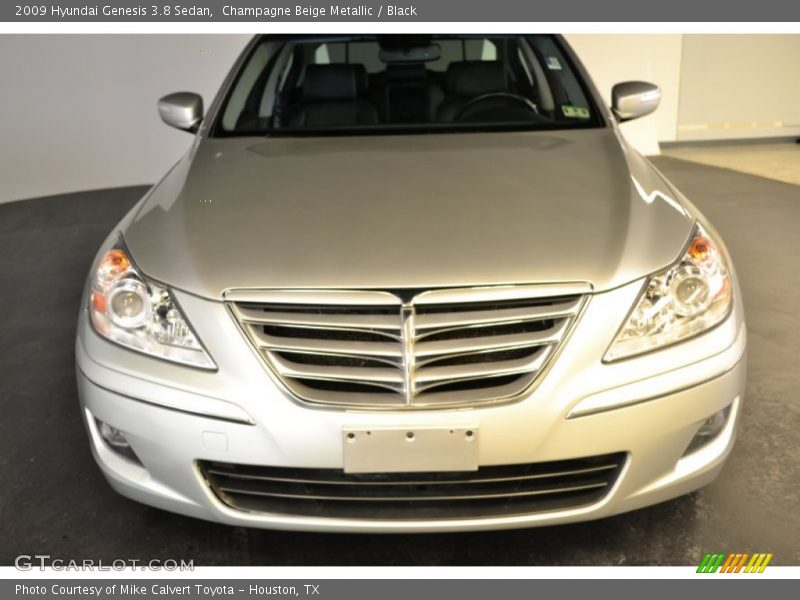 Champagne Beige Metallic / Black 2009 Hyundai Genesis 3.8 Sedan