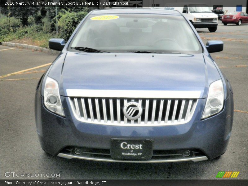 Sport Blue Metallic / Dark Charcoal 2010 Mercury Milan V6 Premier