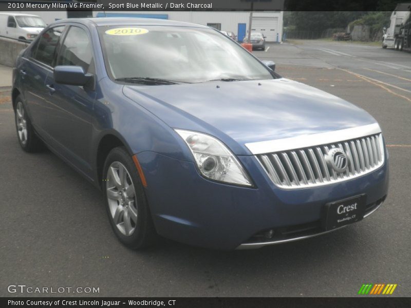 Sport Blue Metallic / Dark Charcoal 2010 Mercury Milan V6 Premier