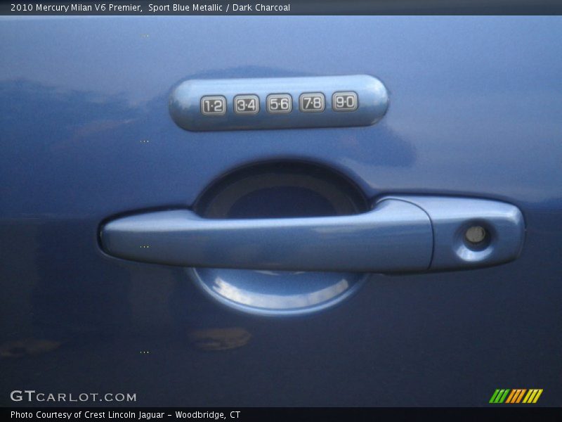 Sport Blue Metallic / Dark Charcoal 2010 Mercury Milan V6 Premier