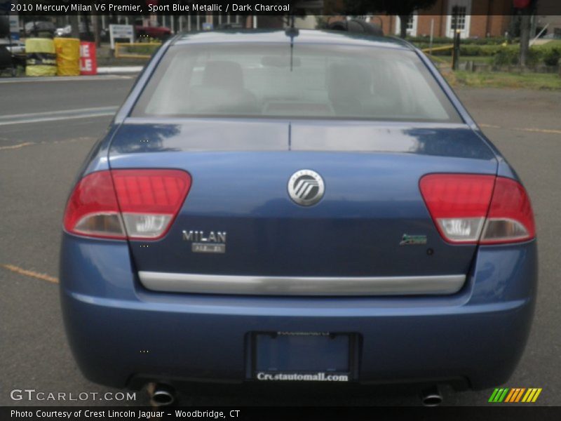 Sport Blue Metallic / Dark Charcoal 2010 Mercury Milan V6 Premier