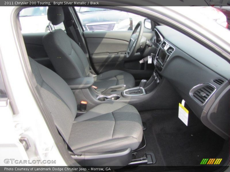 Bright Silver Metallic / Black 2011 Chrysler 200 Touring