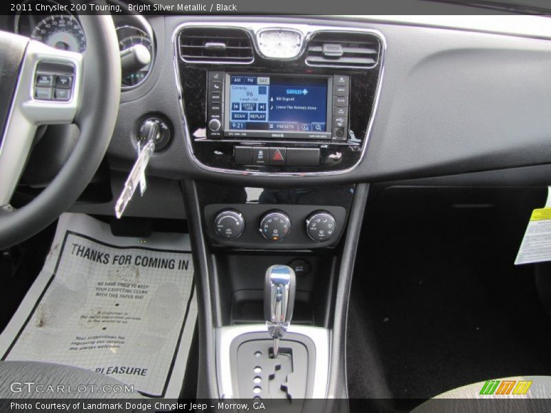 Bright Silver Metallic / Black 2011 Chrysler 200 Touring
