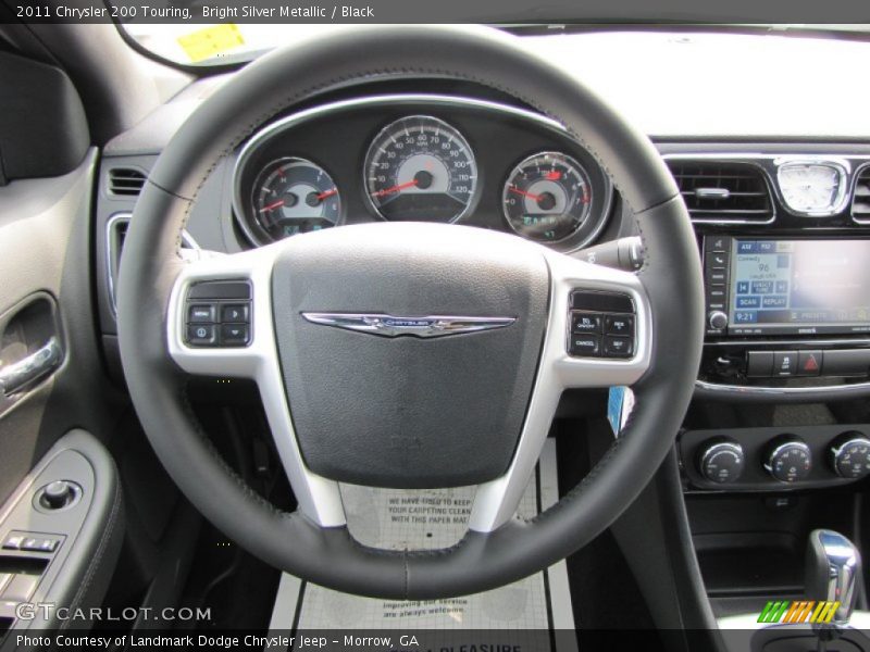 Bright Silver Metallic / Black 2011 Chrysler 200 Touring
