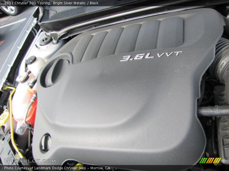 Bright Silver Metallic / Black 2011 Chrysler 200 Touring